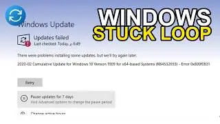 Windows Update Stuck & Failing? Fix! 0x800f0831
