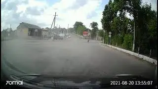 Взрыв колеса на ходу