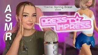 ASMR lets play ROBLOX dress to impress 👙✨