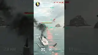 Battle with USS Massachusetts, Modern Warships #shorts #modernwarships