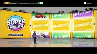 Forza Horizon 4 spinning 100+ Super Wheelspins