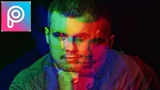 PicsArt tutorial - edit split spectrum foto on PicsArt