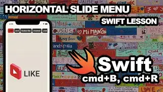 Swift-уроки: Horizontal Slide Menu / Горизонтальное меню