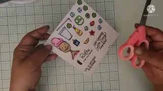Stamping with craft supplies from Shein