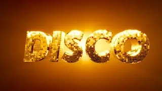 Cinema 4D Tutorial - How to Make Disco Ball Type