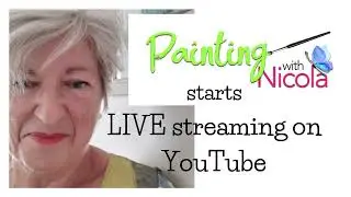 Painting with Nicola - just me and Bruno. You've got to start somewhere.