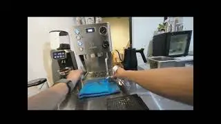 POV - Barista make espresso