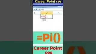 Pi #Excel #Pi #MSExcel #Fraction #Frac #Daimeter #Trending #Viral #Exceltutorial #Careerpointces