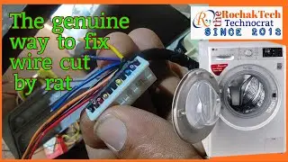 LG washing machine display wire cut by rat #fix in genuine way by #therochaktech #diy #trending
