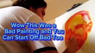 My Attempt at Painting Obama Years Ago as an Amateur Artist