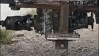 самодельный минипогрузчик. Установил задний кардан.