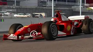 Michael Schumacher In The F2004 Around Spa-Francorchamps