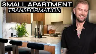 I Designed a Sophisticated Bachelor Pad | *Small* Apartment Makeover Before & After