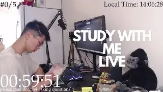 Study With Me Live Pomodoro 60/10🦍🌱