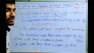 FUTURE PERFECT TENSE- PASSIVE VOICE | NEG & INT STRUCTURE| LEC -11 BY APPU KUMAR