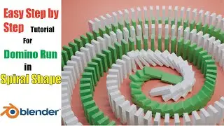 Make a Domino Run in Blender | Step by Step Tutorial