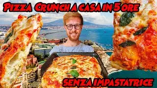 Pizza Crunch pronta in 5 ore - Senza impastatrice facilissima da fare a casa
