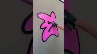 Letra E graffiti bem fácil