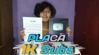 PLACA DE LOS 1000 SUSCRIPTORES