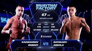 Muaythai Factory Кемерово 05.02.22 Казиханов Роберт vs Даякаев Абдула