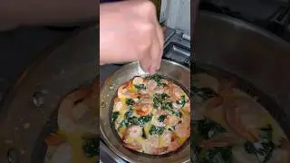 Креветки с юшкой 
