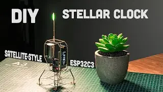 [Satisfying] DIY Easy Stellar Clock | Mini Satellite Style Clock