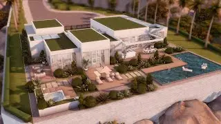 Hollywood Hills Mansion / The Sims 4 / no cc / stop motion