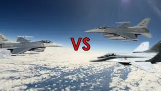 1v2 F-16C vs. F-16C, MiG-29 Dogfight | War Thunder