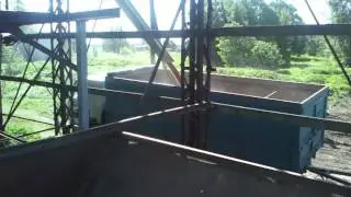 погрузка зерна в камаз через норию