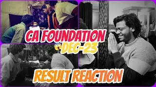 CA FOUNDATION RESULT NOV 2023 REACTION ll 3rd attempt l didn't accept this pass or fail ll 😔😥😮😮