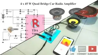 TDA7388 Ic amplifier circuit diagram 4 x 42 watts 4 channel subwoofer Amplifier circuit diagram 160w