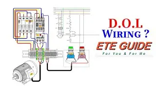Simulation 2D - How to wire direct online starter ? Wiring tutorial D.O.L 