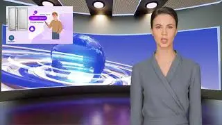 Пример виртуальной ведущей #Сбер