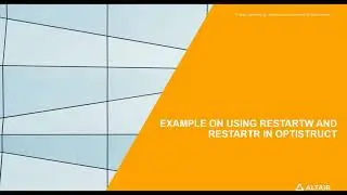 How to Use Restart Card in OptiStruct
