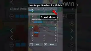 How to get Shaders for Roblox mobile/pc