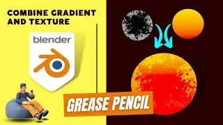 Combine Grease Pencil Gradient and Texture🤔 || Blender 3.4 ||