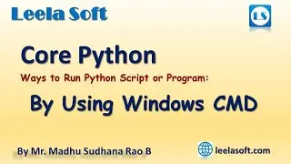 Ways to Run Python Script or Program || By Using Windows CMD || Running Python file by using CMD