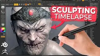 3D Sculpting The Ivory King | Timelapse