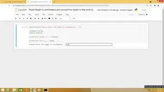 Read Height in centimeters and convert the height to feet and inches in python