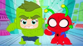 Groovy el Marciano canta Familia Dedo de Superheroes de Marvel | Canciones infantiles