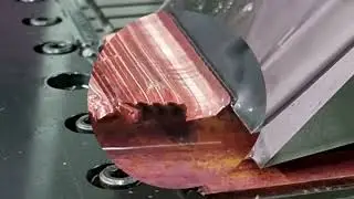 [Amazing skiving] Let's make an L shaped fin using skiving CNC.