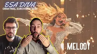 Reacción a MELODY en la GRAN FINAL DE EUROVISIÓN 2025 | Esa Diva, Spain