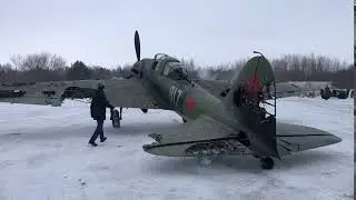 Damaged IL-2 model for film shooting. Модель поврежденного Ил-2, сделанная для съемок фильма.
