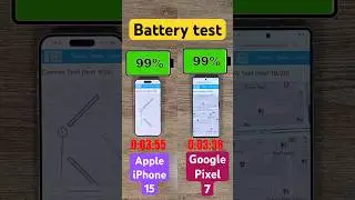 iPhone 15 vs Google Pixel 7 battery comparison!