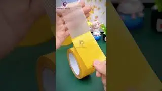 Double tape fiber warna kuning lem terkuat doubletape viral beli di komplit store acc