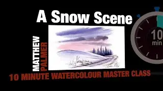 10 Minute Watercolour Lesson - A Snow Scene