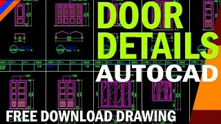 Door detail in AUTOCAD | Door detail AUTOCAD drawing | Detail Pintu AUTOCAD drawing