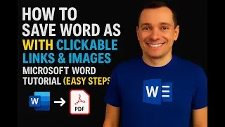 How to Save Word as PDF With Clickable Links & Images | Microsoft Word Tutorial (Easy Steps)