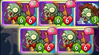 pvz heroes  1 cost Trickster x4