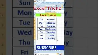 Excel tips  !! 